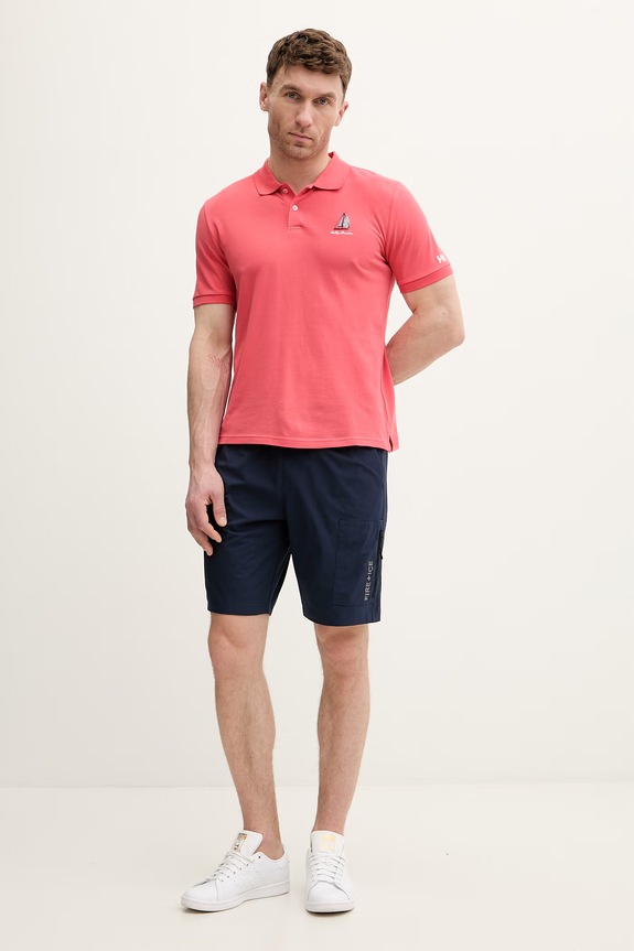 Helly Hansen polo za muškarce od pamuka MESSINA 54540 roza SS26
