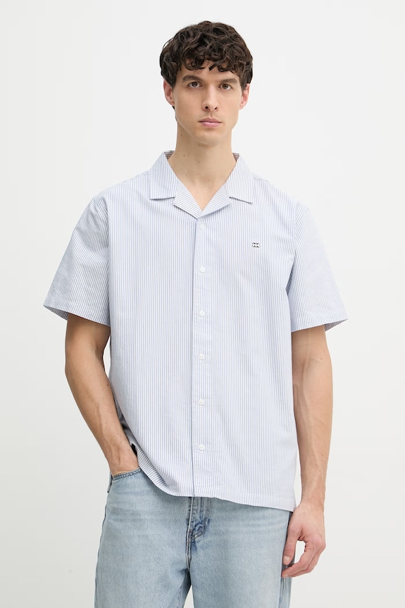 Helly Hansen cămașă pentru bărbați, din bumbac SHORE albastru 54550