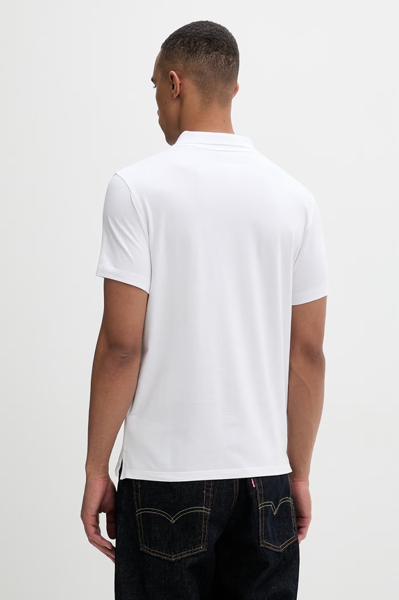 Îmbrăcăminte Calvin Klein polo pentru bărbați, din bumbac LV04LF200G alb
