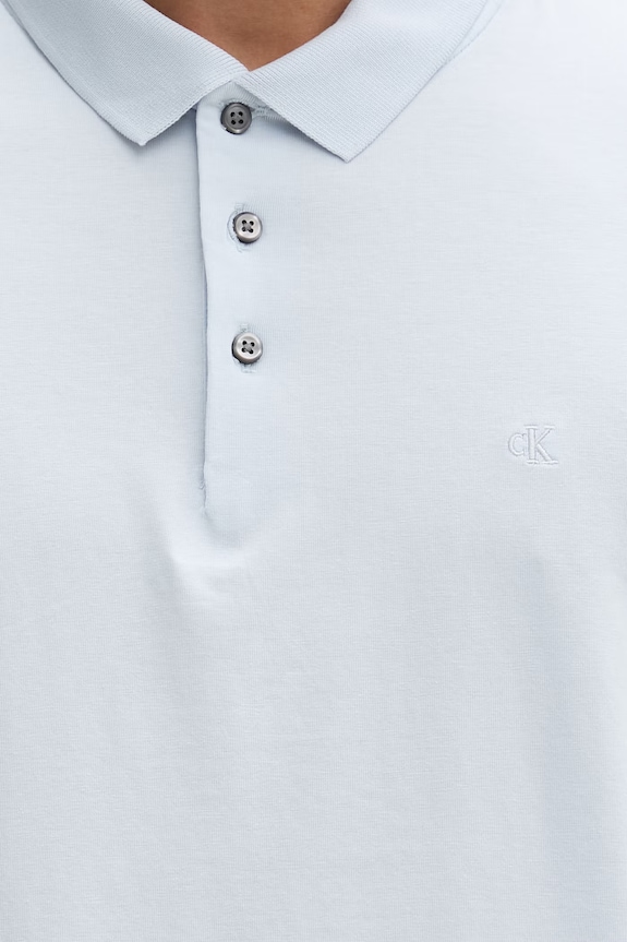 Calvin Klein polo pentru bărbați, cu bumbac LV04LF200G albastru