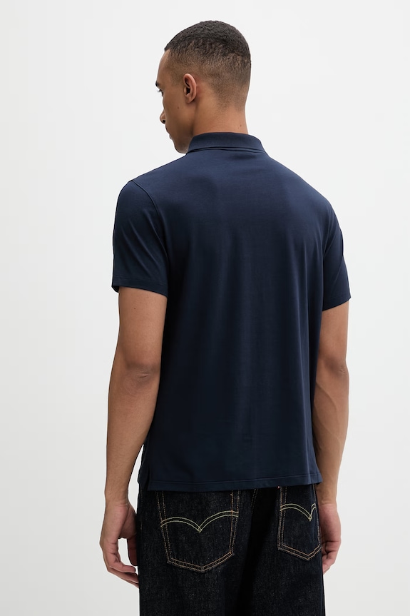 Îmbrăcăminte Calvin Klein polo pentru bărbați, cu bumbac LV04LF200G bleumarin