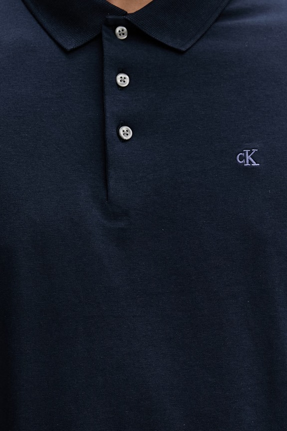 Calvin Klein polo pentru bărbați, cu bumbac LV04LF200G bleumarin
