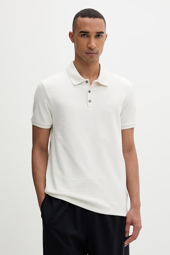 Calvin Klein polo tričko pánske s bavlnou béžová LV04LF206G