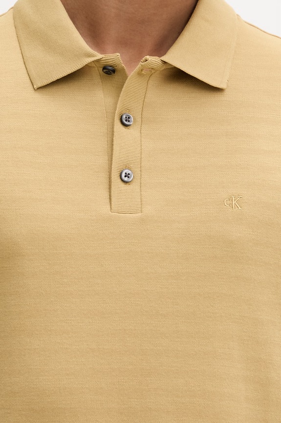 Calvin Klein polo męskie z bawełny LV04LF206G żółty