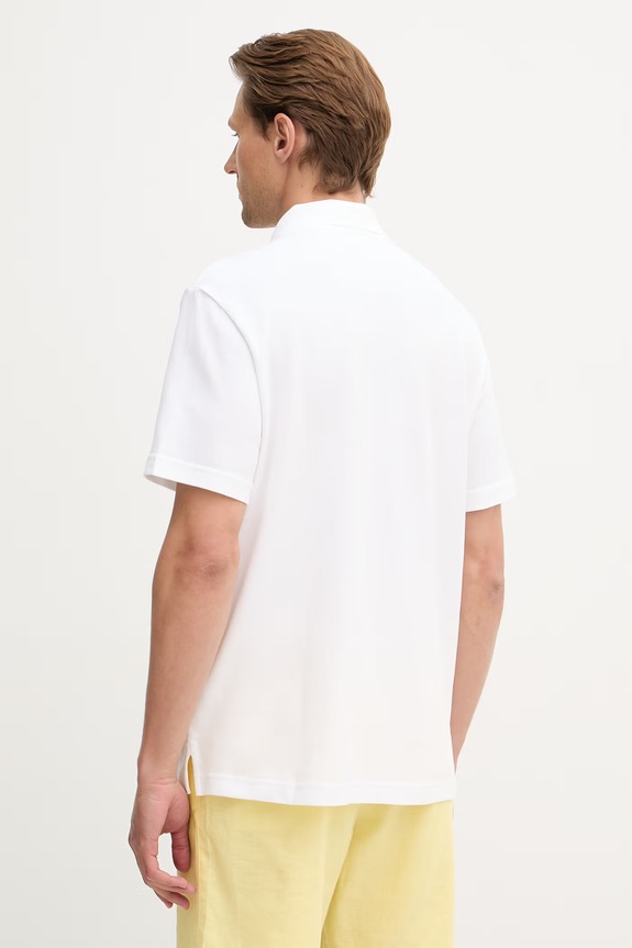 Îmbrăcăminte Calvin Klein Jeans polo pentru bărbați, din bumbac LV04RF209G alb