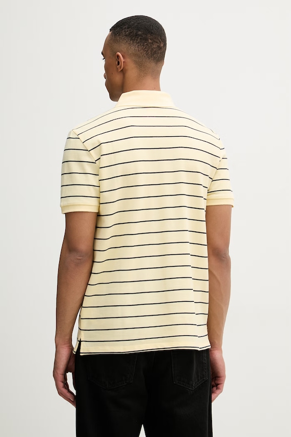 Oblečení Calvin Klein Jeans polo pánské bavlněné LV04RF216G žlutá