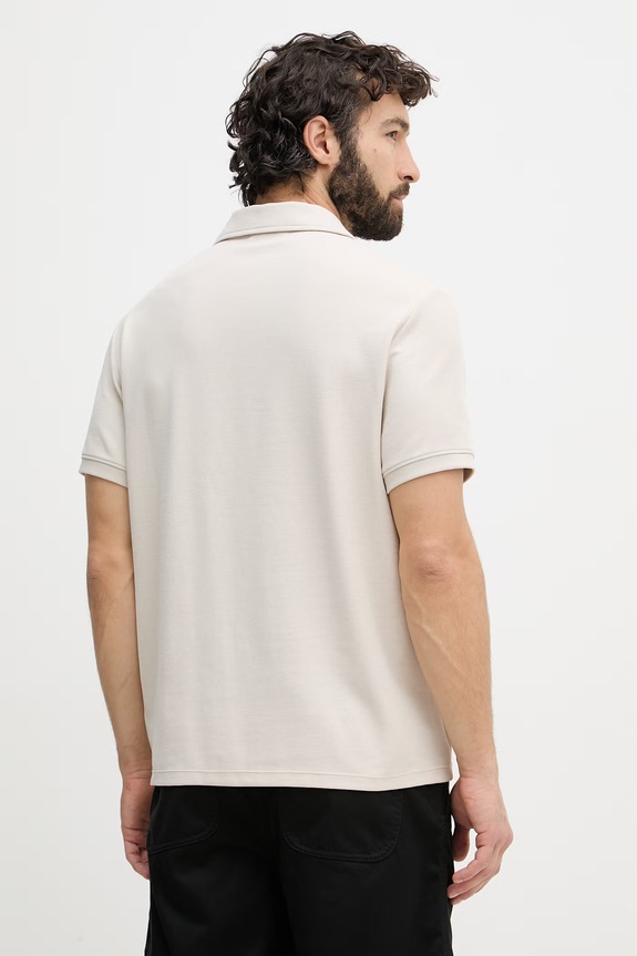 Îmbrăcăminte Calvin Klein Jeans polo pentru bărbați, cu bumbac LV04RF205G bej