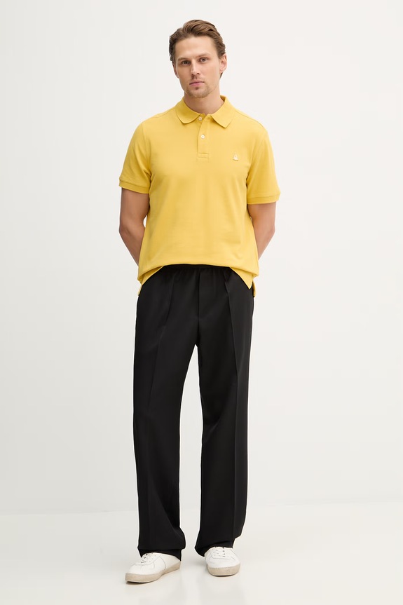United Colors of Benetton polo de bumbac 3089J3179. galben SS26
