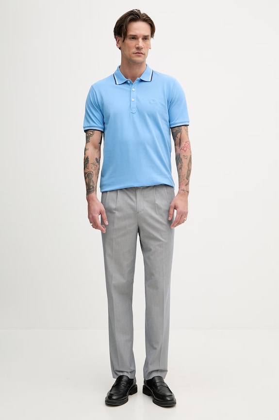 Lindbergh polo tričko pánske bavlnené 30.404010 modrá SS26