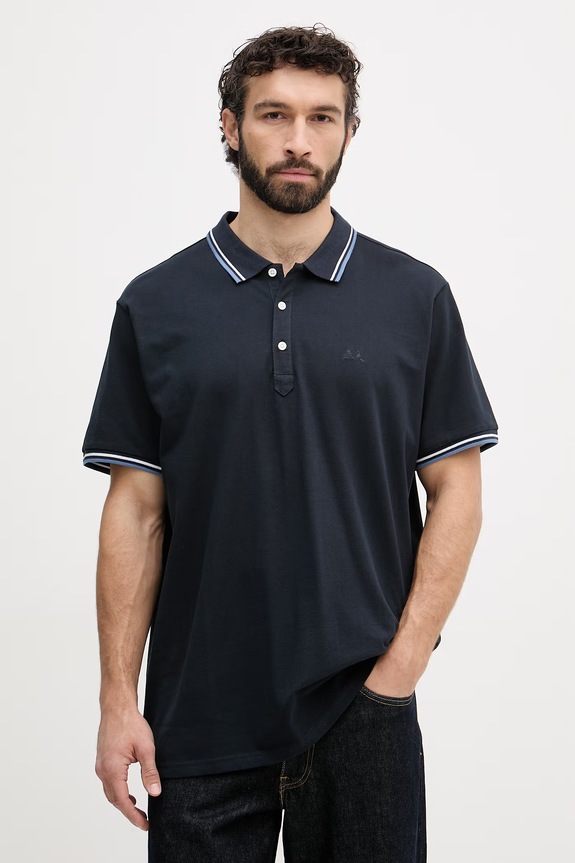 Lindbergh polo bărbătesc din bumbac slim bleumarin 30.404010