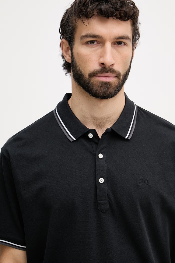 Lindbergh polo pánské bavlněné černá 30.404010