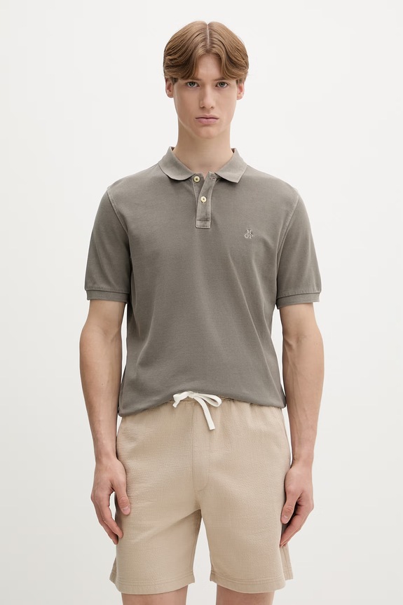 Marc O'Polo polo męskie bawełniane bawełna zielony 5000012660