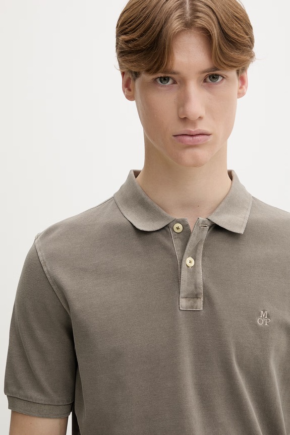 Marc O'Polo polo męskie bawełniane zielony 5000012660