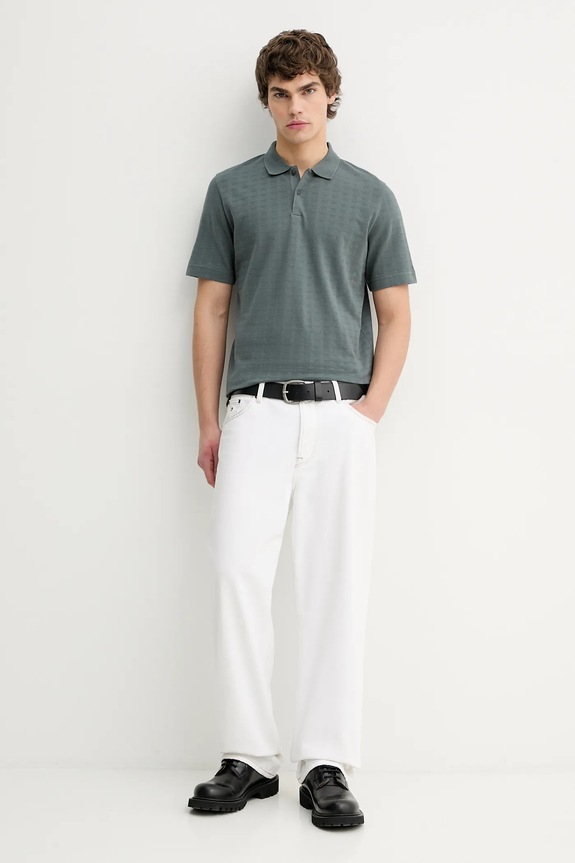 Marc O'Polo polo bawełniane 5000012662 zielony SS26