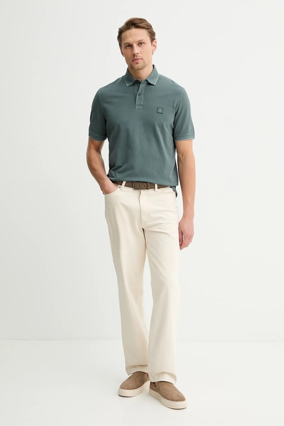 Marc O'Polo polo bawełniane 5000012668 zielony SS26
