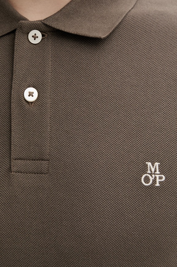 Marc O'Polo polo męskie bawełniane 5000012674 brązowy
