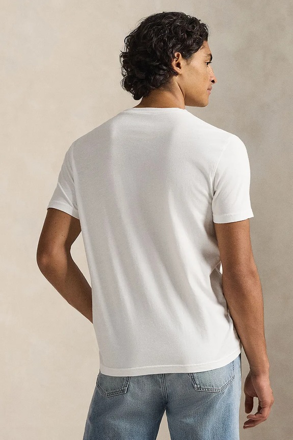 Βαμβακερό μπλουζάκι Polo Ralph Lauren 710964485 λευκό SS26