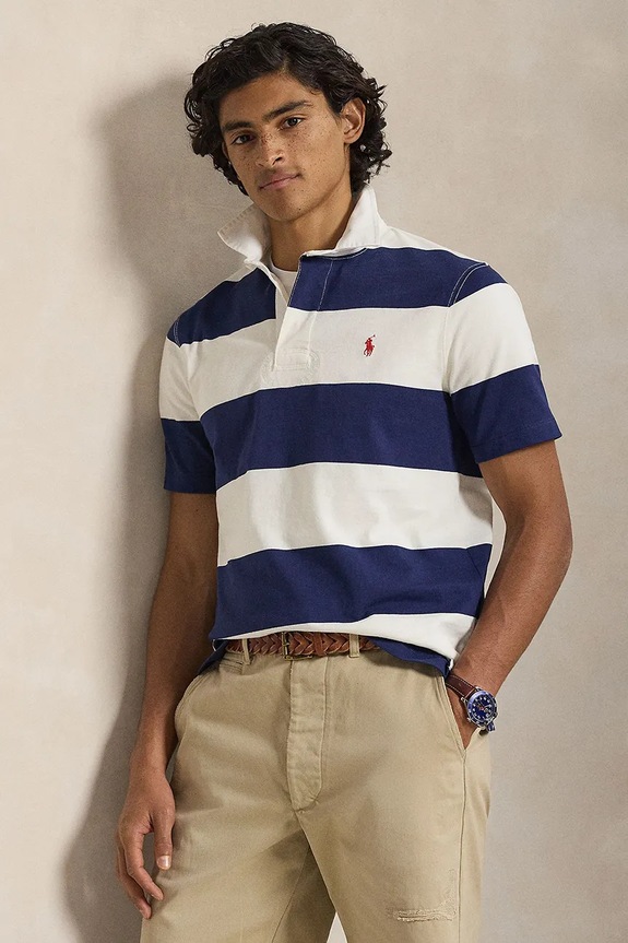 Polo Ralph Lauren polo bawełniane 710964538 granatowy