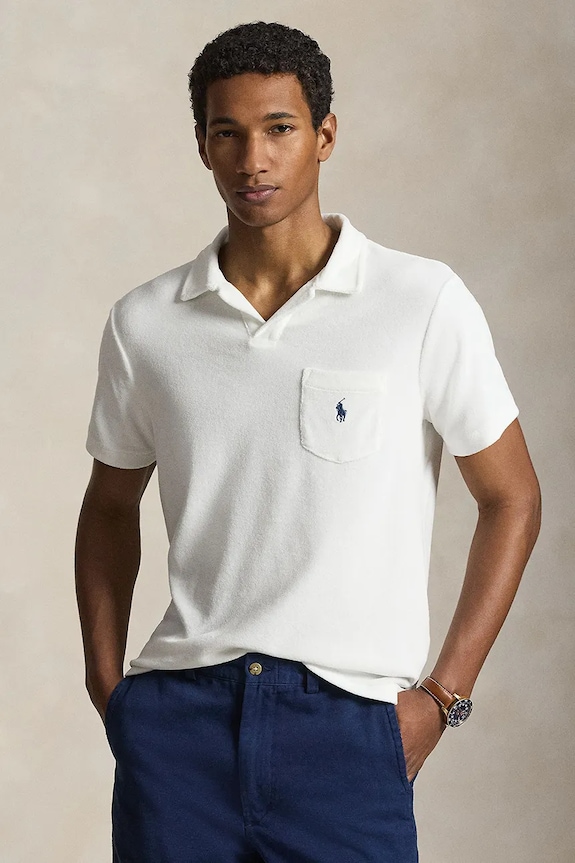 Polo Ralph Lauren tricou polo regular alb 710A12491