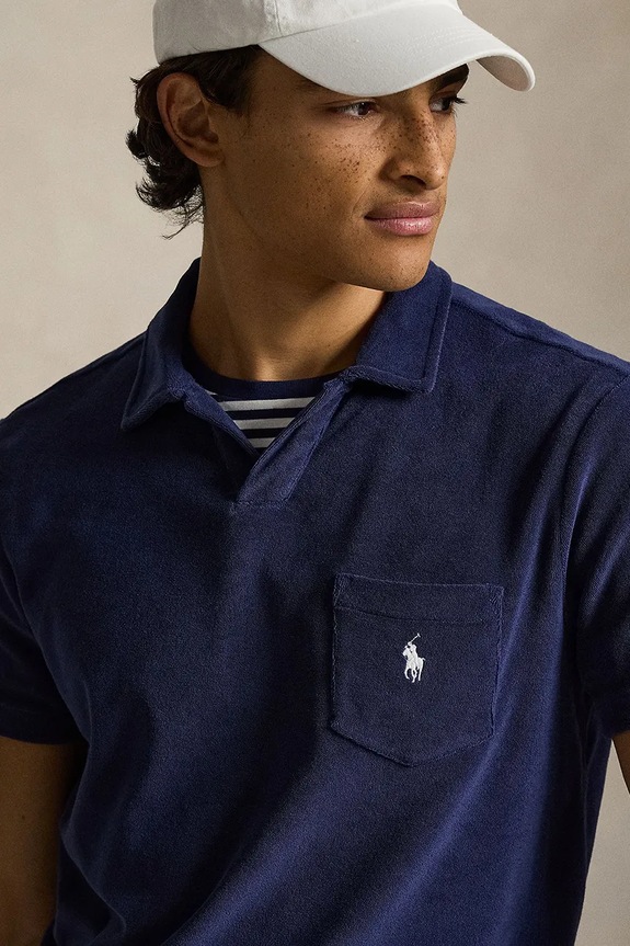 Polo tričko Polo Ralph Lauren tmavomodrá 710A12491