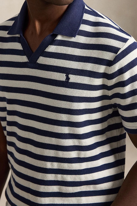 Polo Ralph Lauren polo tričko pánske bavlnené modrá 710A13006