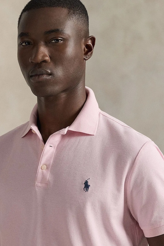 Bavlnené polo tričko Polo Ralph Lauren ružová 710B13479