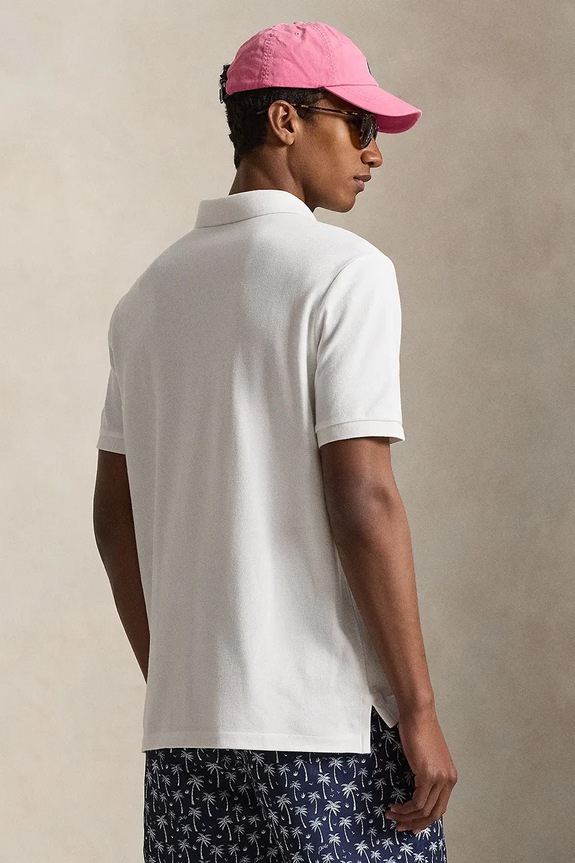 Polo Ralph Lauren polo za muškarce od pamuka 710B16617 bijela SS26
