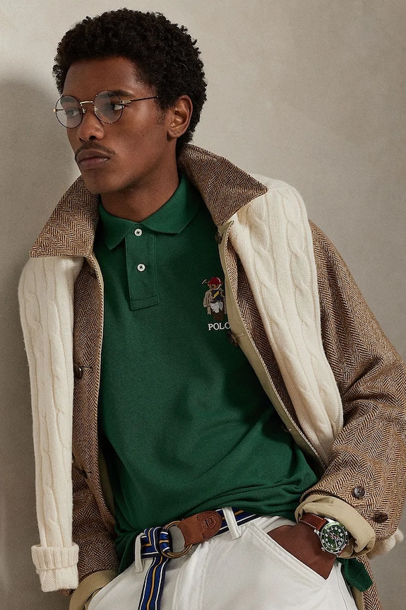 Polo Ralph Lauren polo de bumbac 710B16618 verde