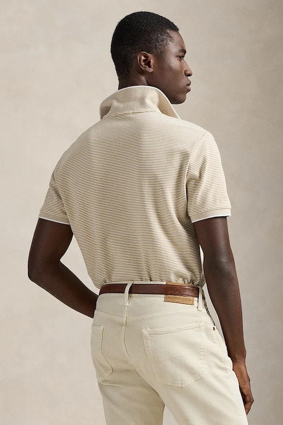 Polo tričko Polo Ralph Lauren 710A12308 béžová SS26
