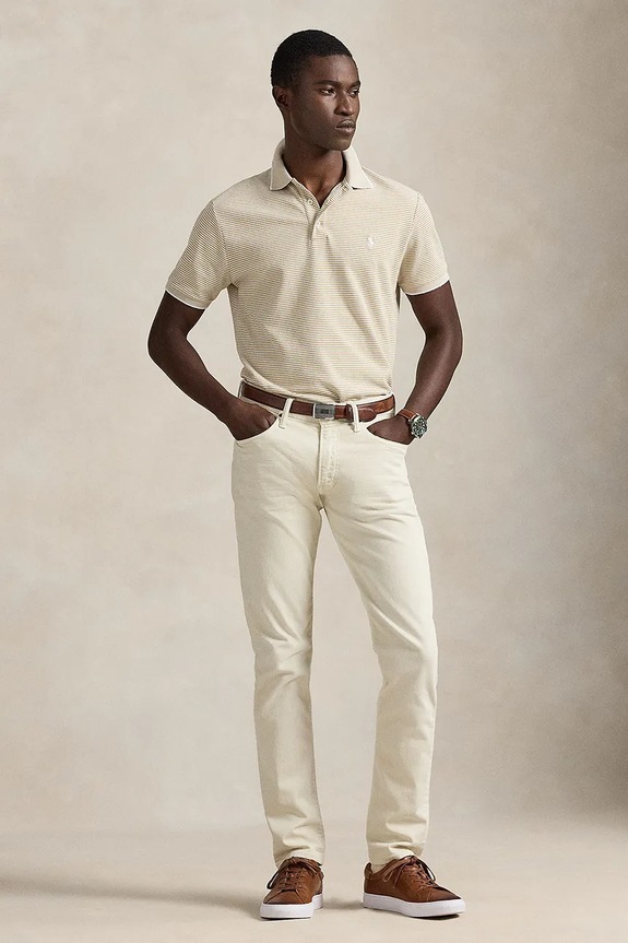 Oblečenie Polo tričko Polo Ralph Lauren 710A12308 béžová