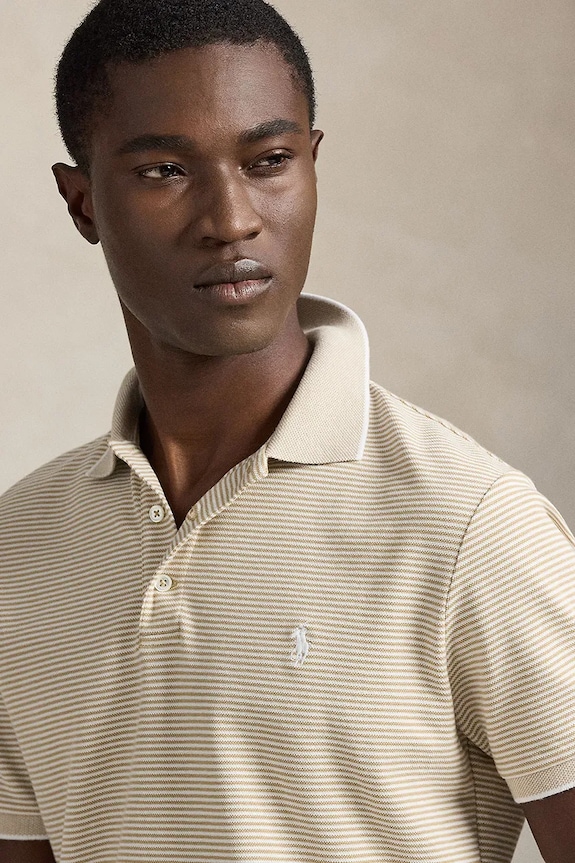 Polo tričko Polo Ralph Lauren béžová 710A12308