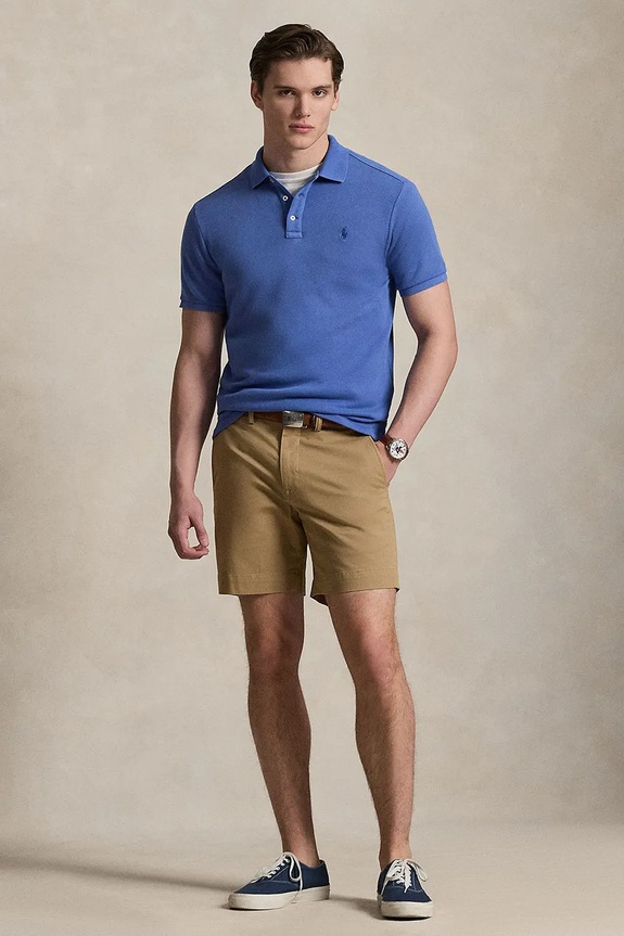 Ρούχα Πόλο Polo Ralph Lauren 710A12484 μπλε