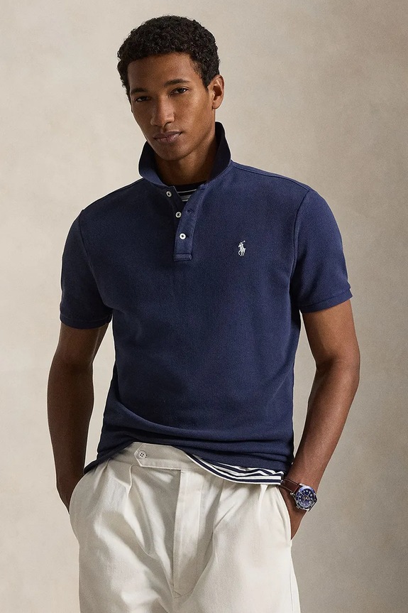 Πόλο Polo Ralph Lauren κανονικό σκούρο μπλε 710A12484