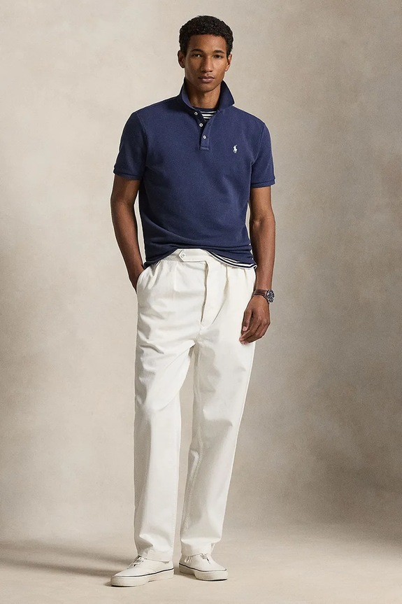 Ρούχα Πόλο Polo Ralph Lauren 710A12484 σκούρο μπλε