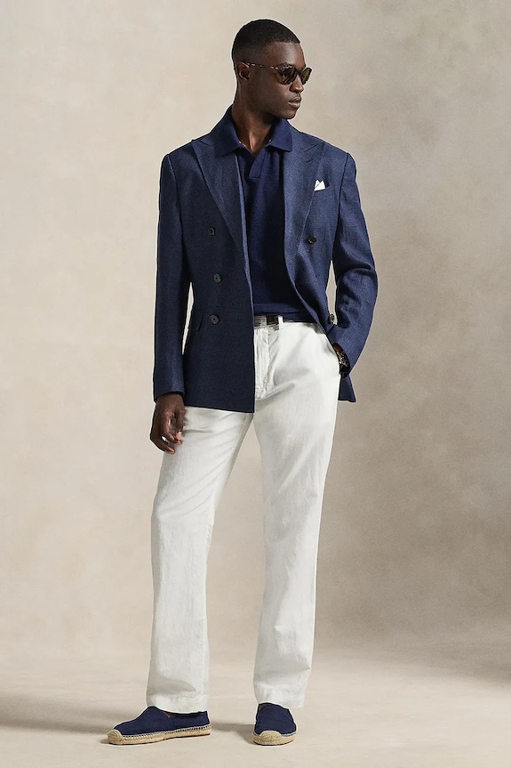 Îmbrăcăminte Polo Ralph Lauren tricou polo din in 710B13891 bleumarin