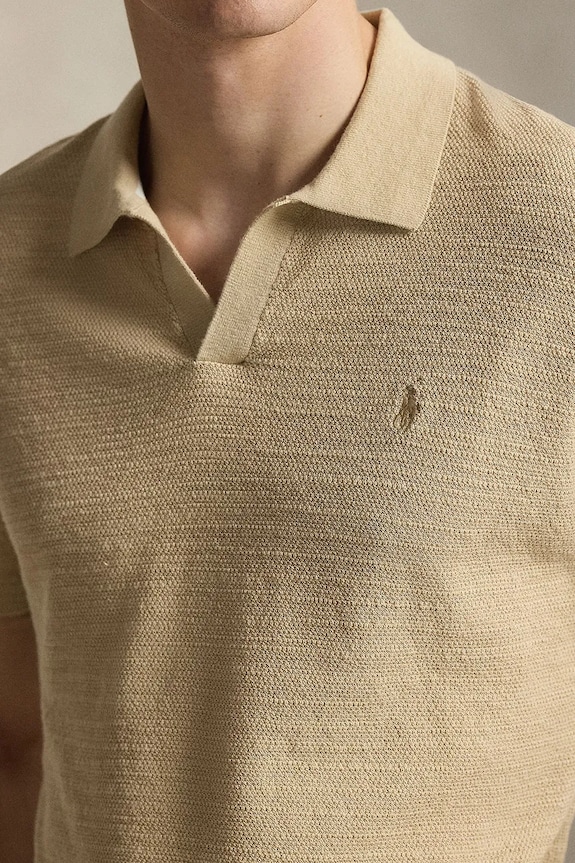 Polo Ralph Lauren tricou polo din in maro 710B13891