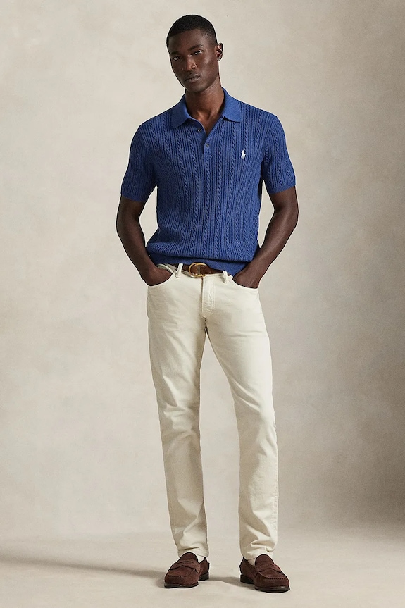 Abbigliamento Polo Ralph Lauren polo in cotone 710B13893 blu navy