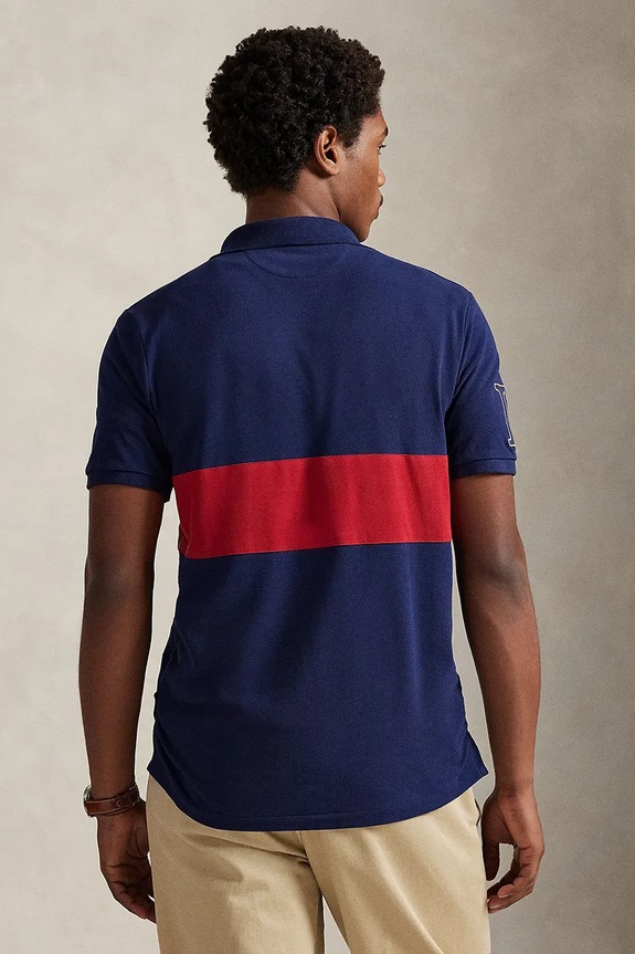 Bavlnené polo tričko Polo Ralph Lauren 710B14223 tmavomodrá SS26