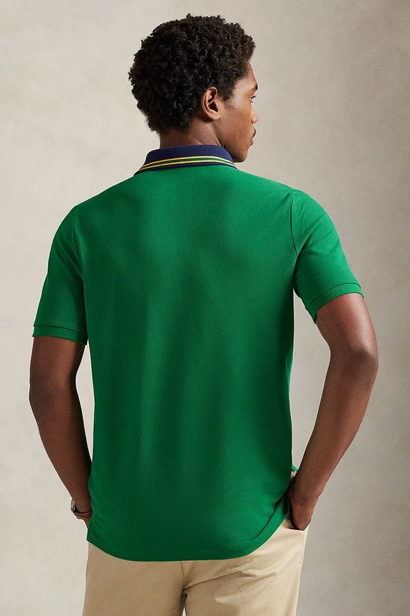 Polo Ralph Lauren polo bawełniane 710B14507 zielony SS26