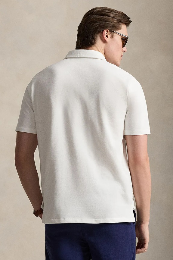 Polo Ralph Lauren polo de bumbac 710B14573 alb SS26