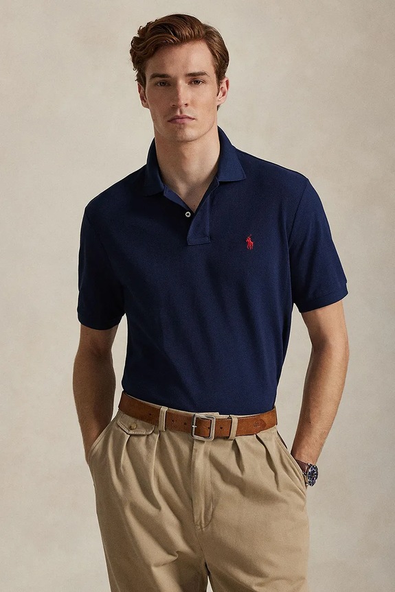 Polo Ralph Lauren polo bawełniane bawełna granatowy 710783656