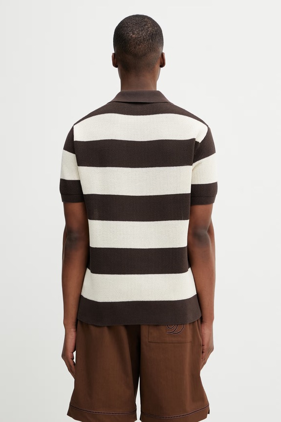 Îmbrăcăminte Lacoste polo bumbac pentru bărbați AH2561 bej