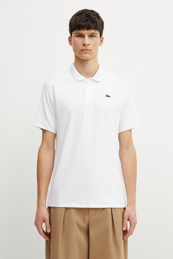 Lacoste polo gładkie biały DH0159