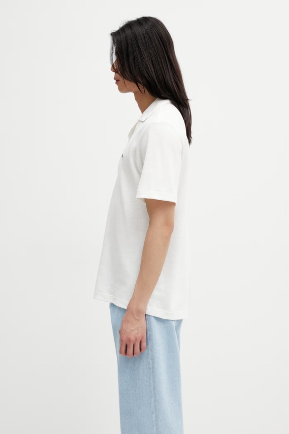 Lacoste polo cu amestec de in pentru bărbați PH2449 bej SS26