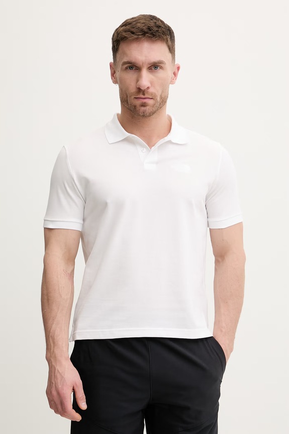 The North Face polo bawełniane REGULAR POLO bawełna biały NF0A8C1PFN41