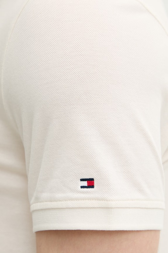 Tommy Hilfiger polo muški pamučni MW0MW41513 bež