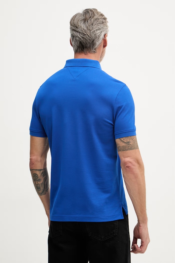 Oblečenie Tommy Hilfiger polo tričko pánske bavlnené MW0MW41513 modrá