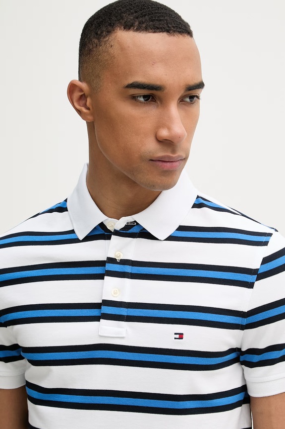 Tommy Hilfiger polo męskie biały MW0MW17771..