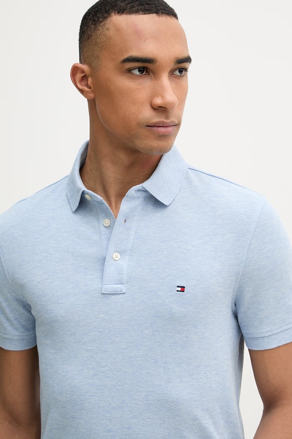 Tommy Hilfiger polo męskie niebieski MW0MW17771..