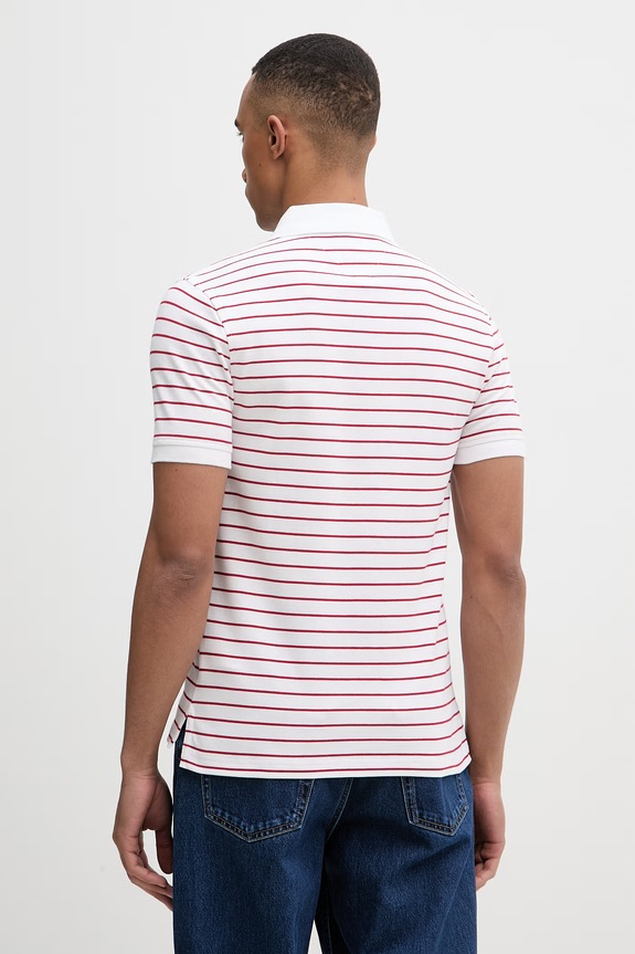 Odzież Tommy Hilfiger polo męskie MW0MW17771.. czerwony